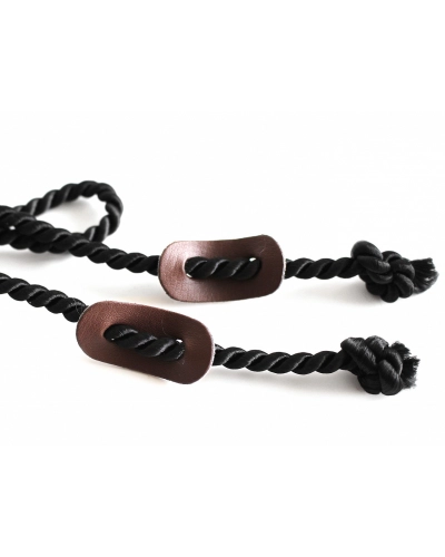 Opritori șnur, piele ecologică, 16x34 mm - 4 buc. | Mimib