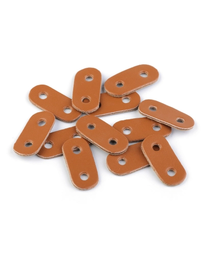 Opritori șnur, piele ecologică, 16x34 mm - 4 buc. | Mimib