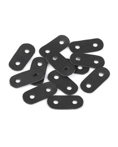 Opritori șnur, piele ecologică, 16x34 mm - 4 buc. | Mimib