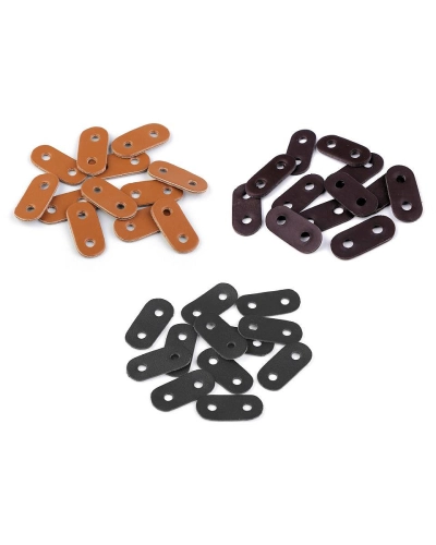 Opritori șnur, piele ecologică, 16x34 mm - 4 buc. | Mimib
