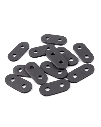 Opritori șnur, piele ecologică, 16x34 mm - 4 buc. | Mimib