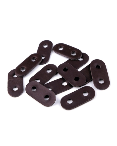 Opritori șnur, piele ecologică, 16x34 mm - 4 buc. | Mimib
