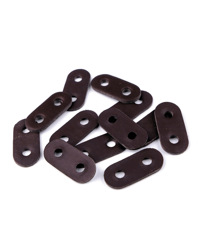 Opritori șnur, piele ecologică, 16x34 mm - 4 buc. | Mimib
