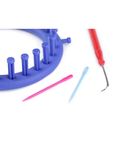Gherghef pentru tricotat circular, set 4 piese, Ø14 cm - 1 set | Mimib