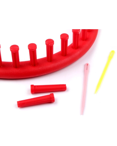 Gherghef pentru tricotat circular, set 4 piese, Ø19 cm - 1 set | Mimib