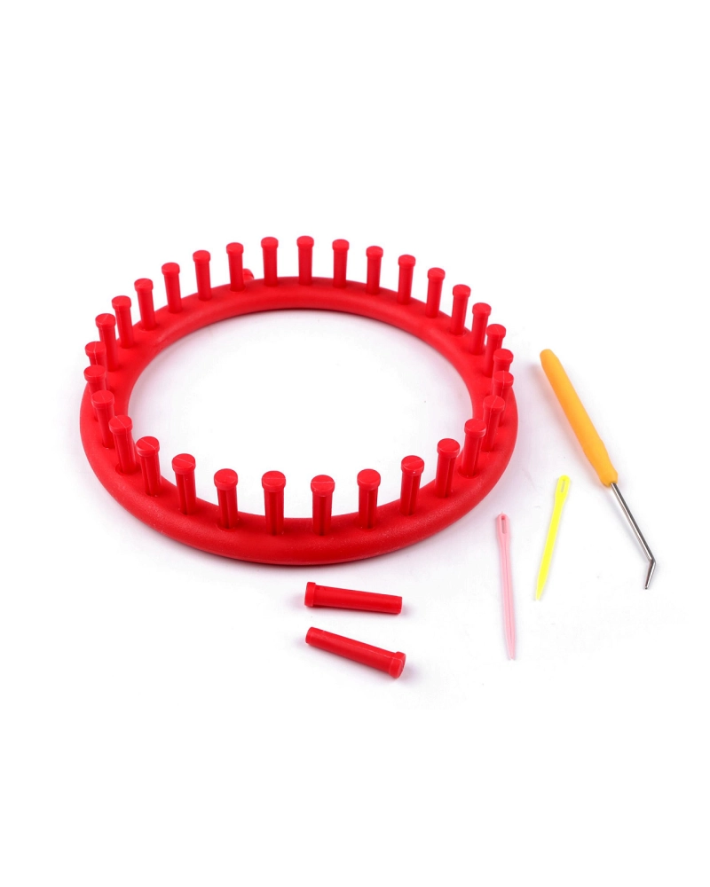 Gherghef pentru tricotat circular, set 4 piese, Ø19 cm - 1 set | Mimib