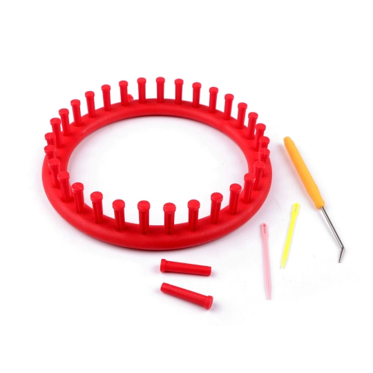 Gherghef pentru tricotat circular, set 4 piese, Ø19 cm - 1 set | Mimib