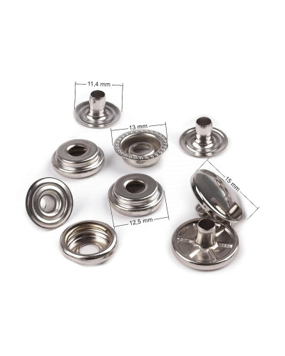Capse metalice O-SPRING (AM6), Ø15 mm - vrac - 10 set | Mimib