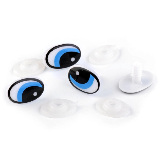 Ochi pentru păpuși cu dispozitiv de siguranță, 14x22 mm - 8 buc. | Mimib