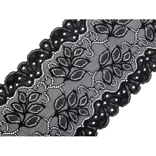 Elastická čipka / vsádka / behúň šírka 16 cm - 1 m | Mimib