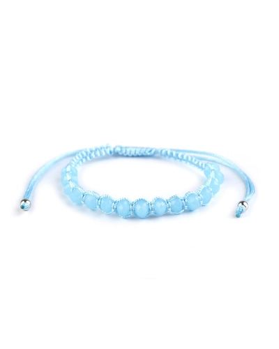 Náramok shamballa s brúsenými korálikmi - 1 ks | Mimib