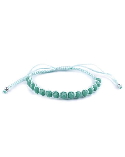 Náramok shamballa s brúsenými korálikmi - 1 ks | Mimib