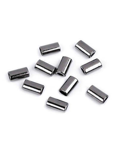 Kovová koncovka na šnúru oválna 8x14 mm - 10 ks | Mimib