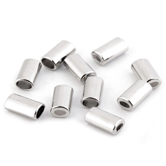 Kovová koncovka na šnúru oválna 8x14 mm - 10 ks | Mimib