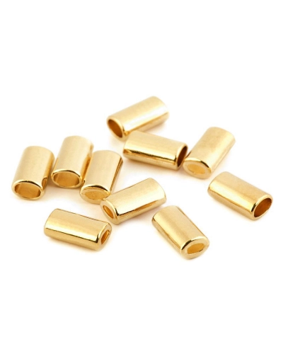 Kovová koncovka na šnúru oválna 8x14 mm - 10 ks | Mimib