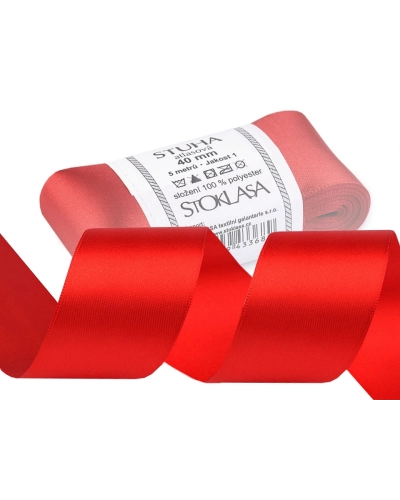 Panglică dublu satinată, lățime 40 mm, 5 m/pac - 5 m | Mimib