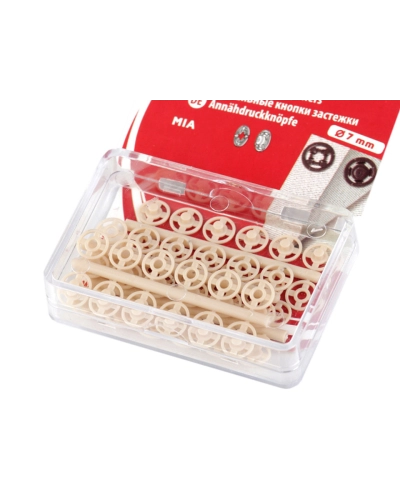 Capse de cusut din plastic, Ø7 mm - Ø15 mm - 1 blister | Mimib