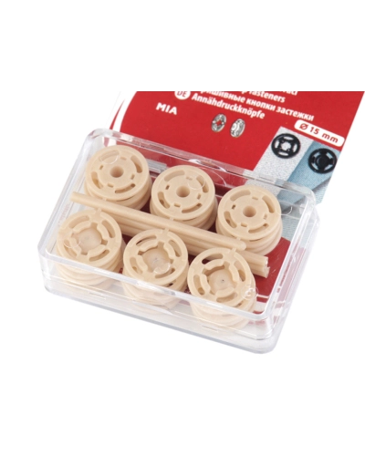 Capse de cusut din plastic, Ø7 mm - Ø15 mm - 1 blister | Mimib