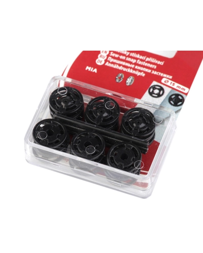 Capse de cusut din plastic, Ø7 mm - Ø15 mm - 1 blister | Mimib