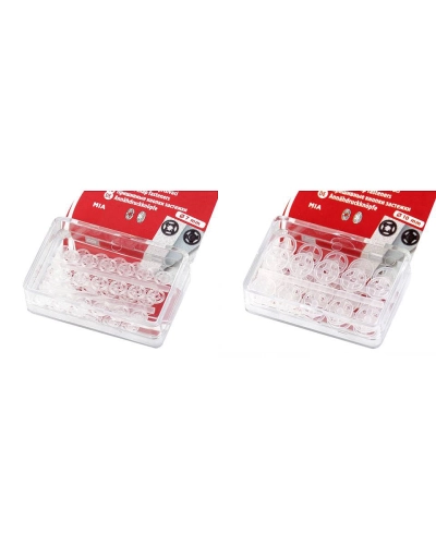 Capse de cusut din plastic, Ø7 mm - Ø15 mm - 1 blister | Mimib