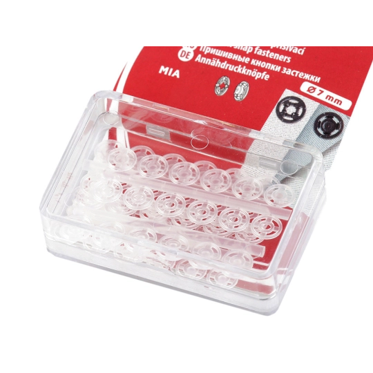 Capse de cusut din plastic, Ø7 mm - Ø15 mm - 1 blister | Mimib