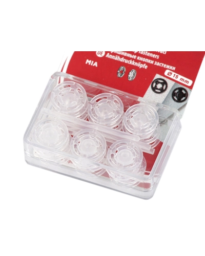 Capse de cusut din plastic, Ø7 mm - Ø15 mm - 1 blister | Mimib