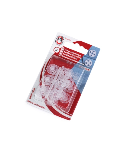 Capse de cusut din plastic, Ø7 mm - Ø15 mm - 1 blister | Mimib