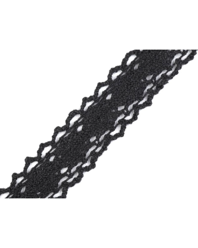Dantelă bumbac croşetată, lățime 25 mm - 22.5 m | Mimib