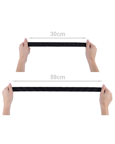 Elastic decorativ cu bandă siliconică, lățime 30 mm - 1 m | Mimib