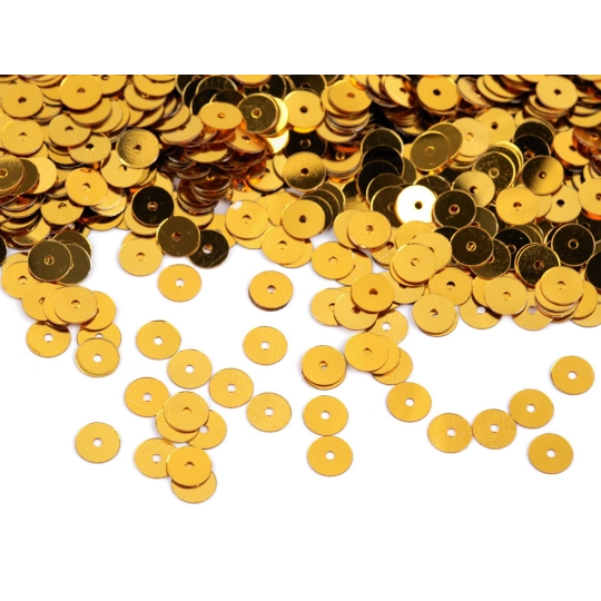 Paiete fine Ø6 mm cu efect metalic - 50 g | Mimib