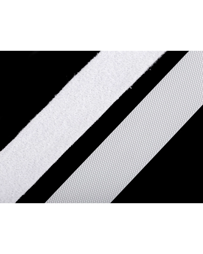 Bandă arici laminată extrafină, complet (puf + scai), 20 mm - 5 m | Mimib