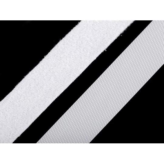 Bandă arici laminată extrafină, complet (puf + scai), 20 mm - 5 m | Mimib