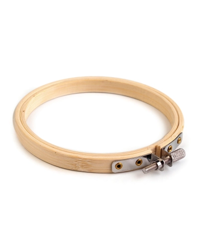 Gherghef din bambus pentru brodat, Ø10 cm - 1 buc. | Mimib