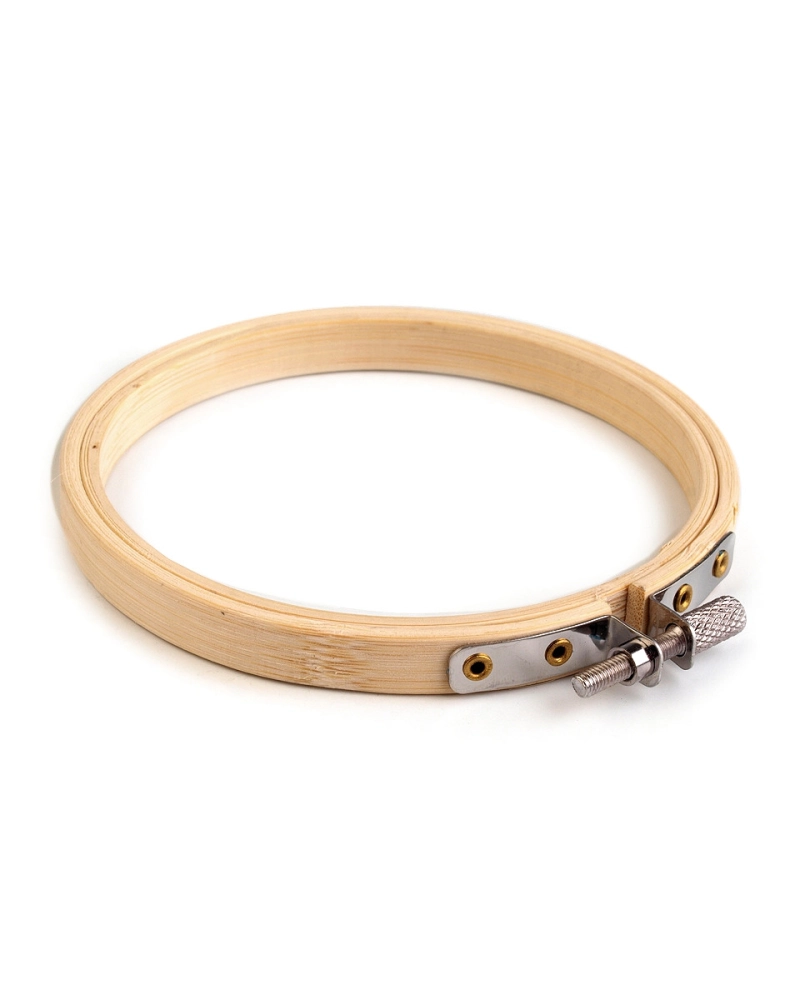 Gherghef din bambus pentru brodat, Ø10 cm - 1 buc. | Mimib