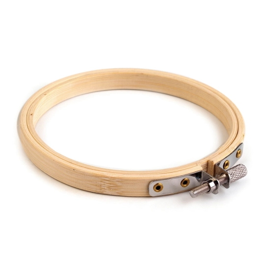Gherghef din bambus pentru brodat, Ø10 cm - 1 buc. | Mimib