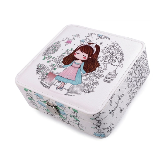 Cutie bijuterii cu imprimeu - 1 buc. | Mimib