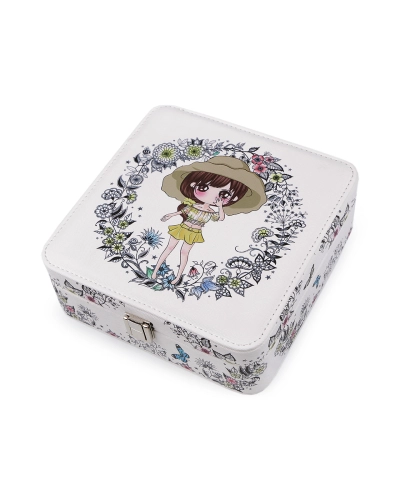 Cutie bijuterii cu imprimeu - 1 buc. | Mimib