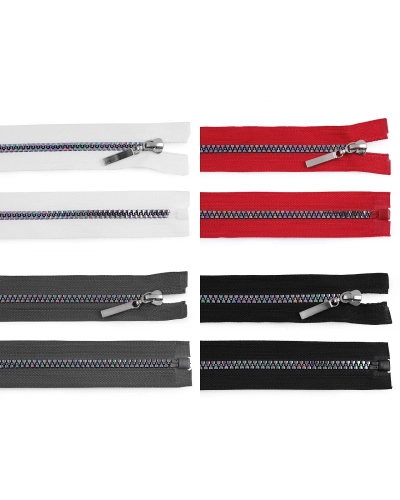 Fermoar plastic, efect curcubeu, No 5 lungime 70 cm - 1 buc. | Mimib