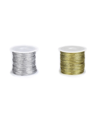 Şnur plat lurex / Șnur plat lame,  lățime 1,1 mm - 1 buc. | Mimib