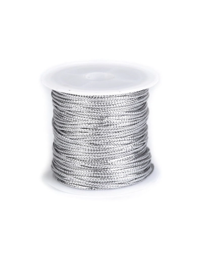 Şnur plat lurex / Șnur plat lame,  lățime 1,1 mm - 1 buc. | Mimib