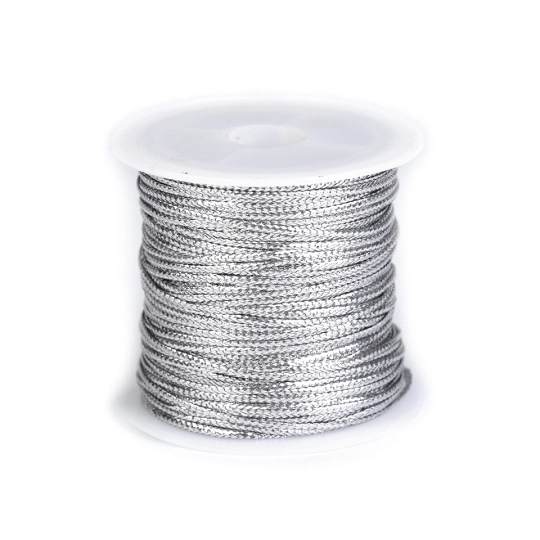 Şnur plat lurex / Șnur plat lame,  lățime 1,1 mm - 1 buc. | Mimib