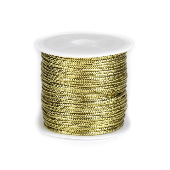 Şnur plat lurex / Șnur plat lame,  lățime 1,1 mm - 1 buc. | Mimib