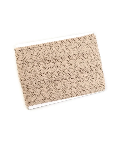 Dantelă bumbac croşetată, lățime 35, 40 mm - 22.5 m | Mimib
