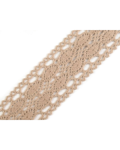 Dantelă bumbac croşetată, lățime 35, 40 mm - 22.5 m | Mimib