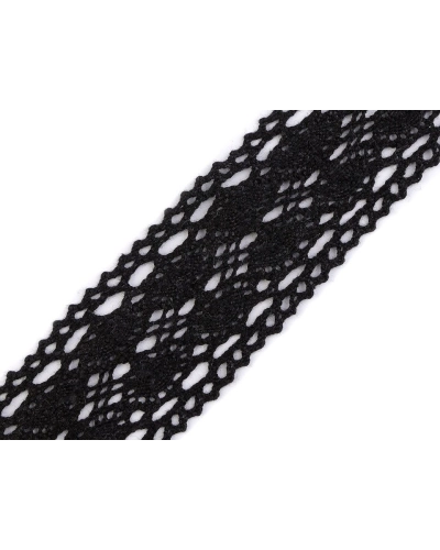 Dantelă bumbac croşetată, lățime 35, 40 mm - 22.5 m | Mimib