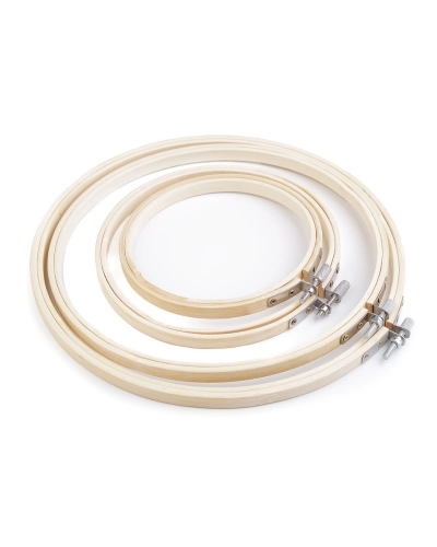 Set rame / gherghefuri din bambus pentru brodat - 1 set | Mimib