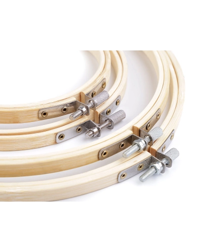 Set rame / gherghefuri din bambus pentru brodat - 1 set | Mimib