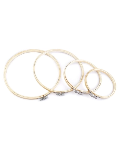 Set rame / gherghefuri din bambus pentru brodat - 1 set | Mimib