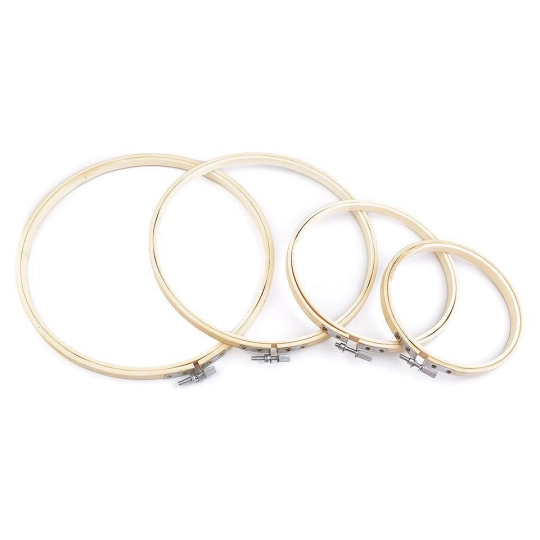 Set rame / gherghefuri din bambus pentru brodat - 1 set | Mimib