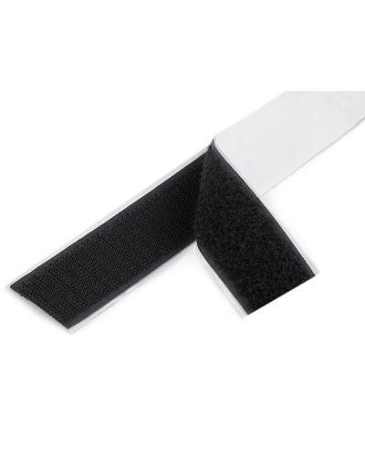 Bandă arici autoadezivă, complet (puf + scai), 30 mm - 1 m | Mimib